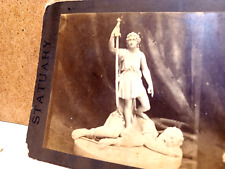 Stereoview PHOTO Card 1800's  Philadelphia CENTENNIAL 1876 EXPO DAVID and GOLIAT picture