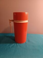 Vtg King Seeley Thermos Bottle Brand of Vacuum Jar Model 7202 Pint Size red. EC picture