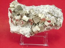 BIG PYRITE Crystal CUBE Cluster with Druzy Quartz Crystals Peru 1141gr picture