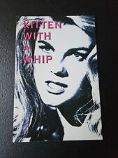 KITTEN WITH A WHIP. VINTAGE POSTCARD. 1986 QUANTITY POSTCARDS.  picture