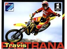 Vintage Poster Card 2001 Travis Pastrana Suzuki RM250 Motocross Supercross AMA picture