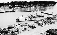 Wentworth District Victoria 1925 Construction of Lock 10 Australia OLD PHOTO picture