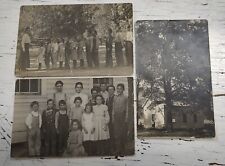 3 Antique RPPC Postcards Schoolhouse, Students & Teacher 1909 Oregon picture