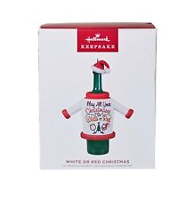 Hallmark Keepsake Ornament Wine Bottle in Shirt White or Red Christmas 2022 New picture