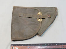 Vintage Military Canvas & Leather Pistol Gun Holster w/Belt Hooks, Lot #2 picture
