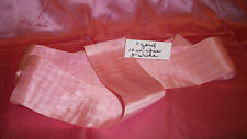 ANTIQUE SILK & RAYON SHIMMERING MOIRE  RIBBON PINK MADAM  ALEXANDER SASH picture