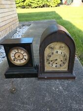 Clocks, Extra,Two Antique (2)Ansonia ,  ( 1800s ) For Repair Or Parts See Photos picture