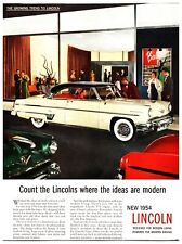 Original 1954 Lincoln Cars - Original Print Advertisement (8.5in x 11in) picture