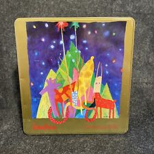 Rare Neiman Marcus 1990 Christmas Holiday Cookie Tin Box picture