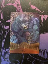 Fleer Marvel Metal Beast Card #1 LP picture