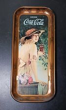 Vintage Printed 1972 COCA COLA Advertising Metal Tray 1916 WWI Girl Elaine Image picture