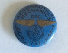 Vintage WWII Era Aeronautical Mechanics Union 733 Wichita Pin picture