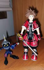 Pre-Owned Kingdom Hearts Red Valor SORA and SOLDIER Action Figures w/ Keyblade  picture