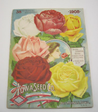 1908 Annual Iowa Seed Co. Des Moines IA Catalog 101 Pgs Wonderful Art & Ads picture