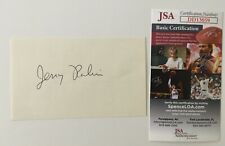 Jerry Rubin Signed Autographed 3x5 Card JSA Certified Chicago 8 Activist picture