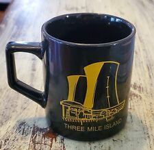 UNUSED Vintage Bechtel, Three Mile Island Clean-up Coffee Mug Black 3.5