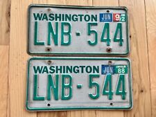 1988 Pair of Washington State License Plates picture