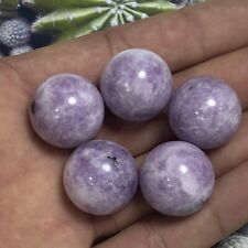 5pc Wholesale Natural Purple mica Ball Quartz Crystal Sphere Gem Healing 20mm+ picture