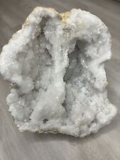 7 Lb 10.4 Oz.  Natural Quartz Geode Crystal Cluster Sparkly White Clear Healing picture
