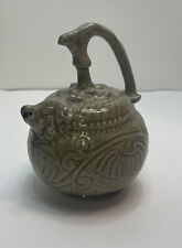 Replica Chinese Yaozhou Celadon Reverse Flow Incised Ewer Teapot picture