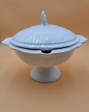 Vintage Early American MCM Footed Ceramic Tureen w/Eagle Finial  picture