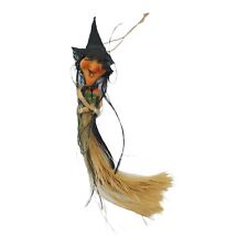 Vintage Hanging Kitchen Witch Face Head Hair Halloween Front Door picture