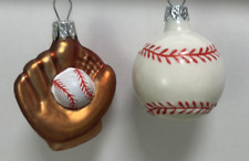 2 VTG Sports Glass Ornaments 2