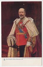 His Majesty King Edward VII Royalty Unposted Tuck's Oilette Antique Postcard picture