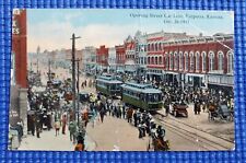 Vintage c1911 Opening Street Car Line Oct 26-1911 Emporia Kansas KS Postcard picture