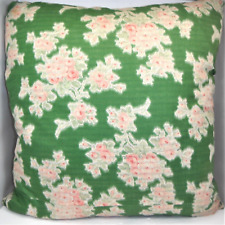 52 signature cloth embroidery throw pillow circa 1940 vintage 18” picture