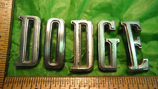 AQ13 Dodge Hood Nose Letter Emblems Vintage 1970-74 #2579655 DODGE CHALLENGER picture
