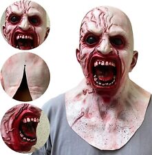 Scary Walking Dead Zombie Mask Creepy Latex Halloween Costume Horror Bloody picture