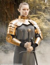 Medieval Female Gorget With Shoulder Set Handmade Replica Armor Made From Metal picture