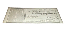 NOVEMBER 1872 OLD COLONY RAILROAD COMPANY NEW HAVEN RAILROAD FREIGHT RECEIPT picture