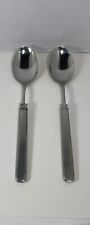 Italian Pewter Match Gabriella 18/10 Stainless Steel Soup Spoon (2) Count picture