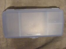 Tupperware Lunch N' Things Divided Hinged Container #4195A-1 Light Blue picture