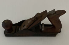 Vintage Unbranded Carpenter's Wood Hand Plane Tool 9.5” Made in USA picture