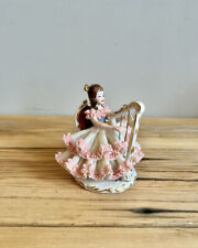 Vintage Dresden Lace Doll “The little girl who plays the harp