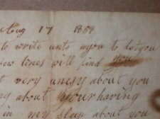 Antique 1851 Handwritten letter, picture
