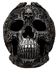 Gothic Skull Figurine Statue Skeleton Halloween picture