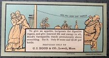 Early Hood's Sarsaparilla Trade Card By L Prang Co. 1877. Lowell, Mass picture
