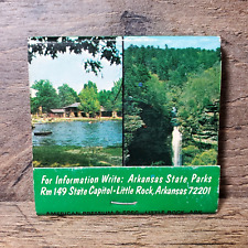 Arkansas State Parks Vintage Matchbook Compete Unused picture