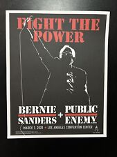Bernie Sanders x Public Enemy2020 LA Campaign Fight The Power Poster BRAND NEW picture