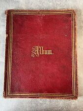 Manuscript Handwritten Poetry - 1874 to 1877 - Red Leather Book with Gold Gilt picture
