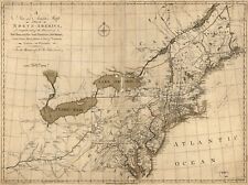 1771 Map of North America | North eastern States | Vintage North America Map | N picture
