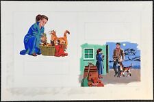NATIONAL VELVET 1962 Hand Painted Art Large Pgs 22 & 23 NBC / MGM Al Andersen picture