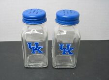 University of Kentucky UK College Theme Clear Glass Salt & Pepper Shakers picture