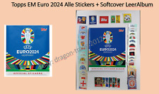 TOPPS EURO 2024 Ger -- Complete, All Stickers + Softcover Sticker Album -- picture