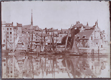 France, Honfleur, Vue du Quai, vintage print, ca.1890 vintage print d& print print picture