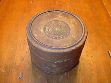 Antique 18ThC / 19ThC English Leather Collar Box with Family Crest picture